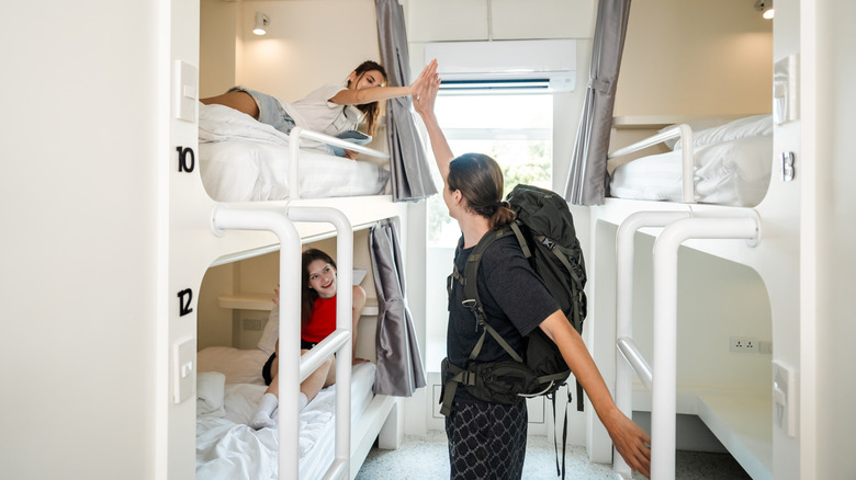 Travelers sharing a hostel