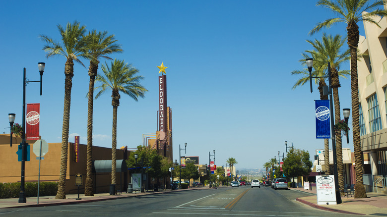 A city street in Henderson, Nevada
