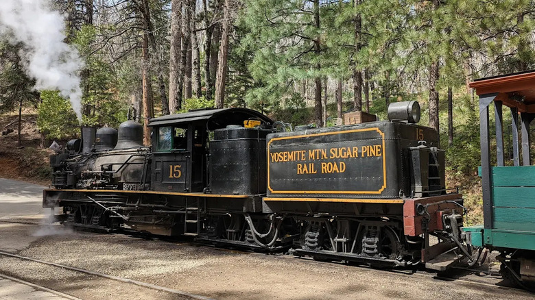 The Yosemite Mountain Sugar Pine Railroad steam locomotive