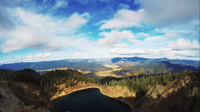 A view of the Sierra Nevada mountains where the new Connected Communities trail is being created