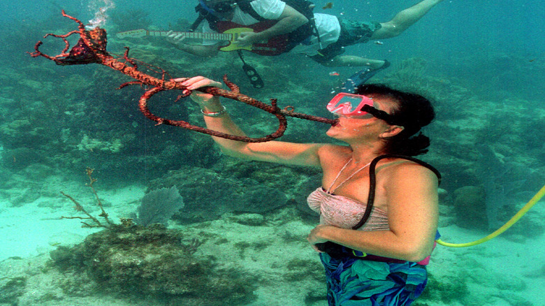 Underwater performers at the Lower Keys' Underwater Music Festival