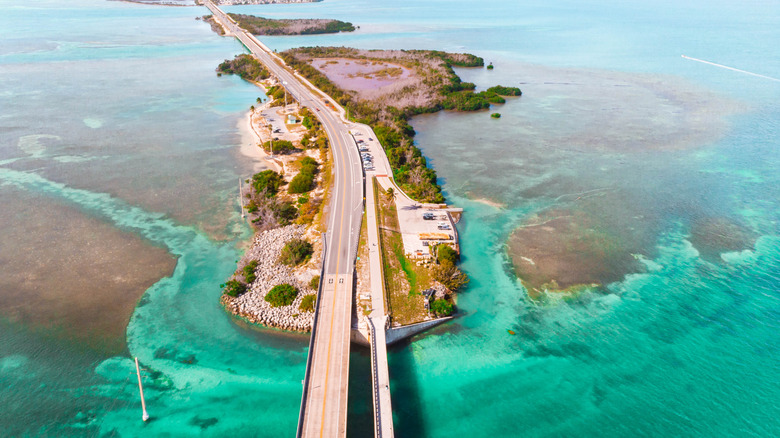 The Overseas Highway, Florida's Highway 1 passing through the Keys