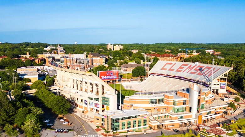 Memorial Stadium on the Clemson University campus
