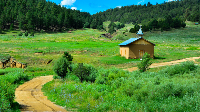 small chapel near Mora, New Mexico