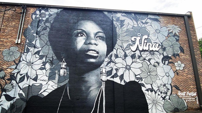 Nina Simone Mural in Tryon, North Carolina