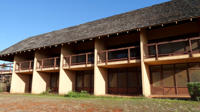 Abandoned rooms at the Kaluakoi Resort in Molokai Ranch