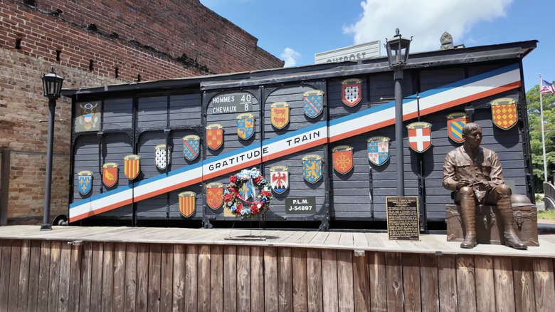 A view of the Gratitude Train in Bishopville, South Carolina