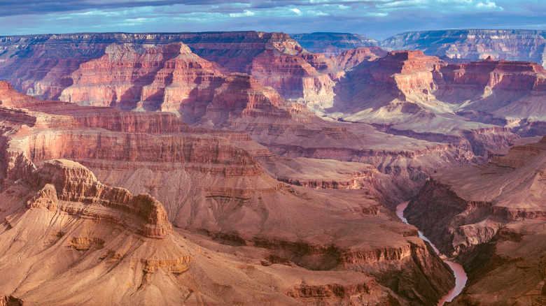 An aerial view of the Grand Canyon