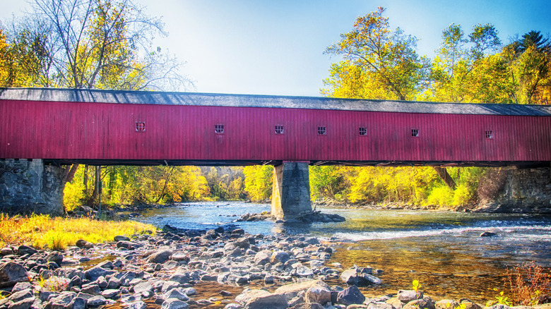 Cornwall's covered bridge is one of only a few left in Connecticut.