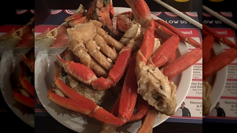 Unlimited crab legs at the Jubilee Buffet