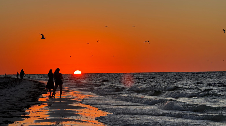 Sunset at Bean Point Beach on Anna Maria Island