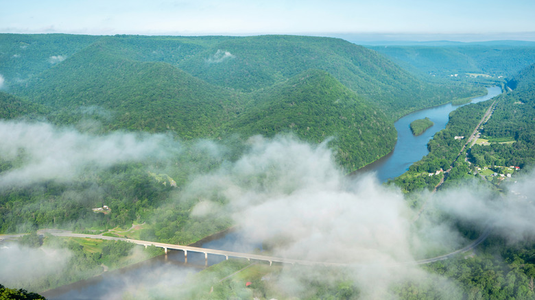 Hyner View Overlook of the Susquehanna River, Pennsylvania
