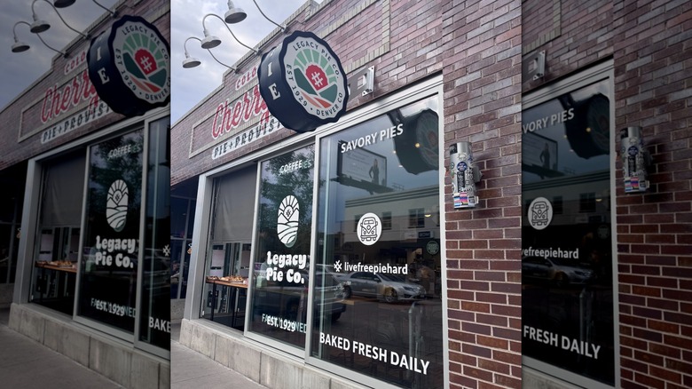 Exterior of Legacy Pie Co. in Denver, Colorado