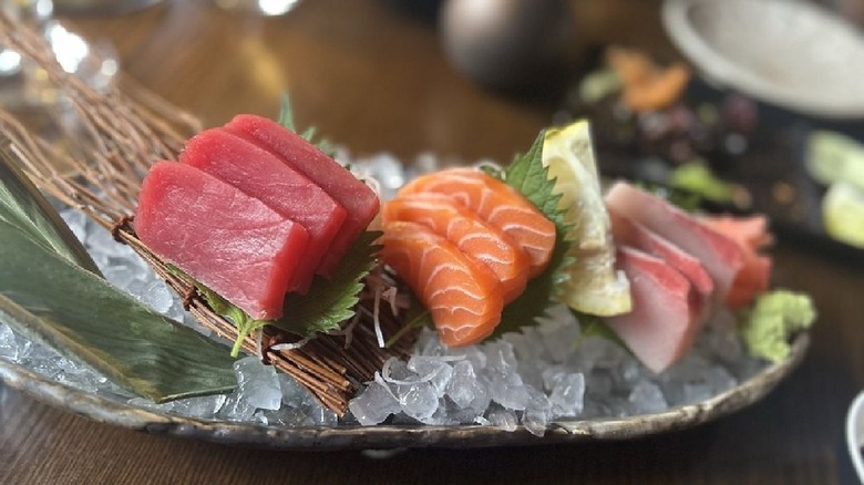 Chef's choice sashimi platter at City Market Sushi