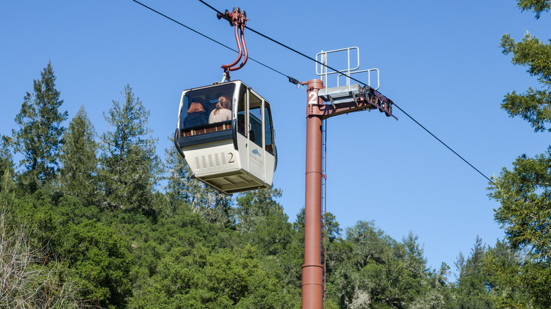The aerial tramway at Sterling Vineyards