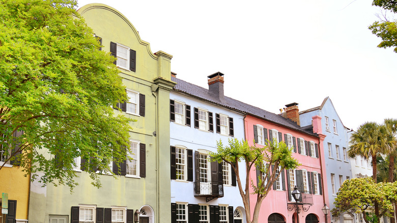 Rainbow Row in Charleston, South Carolina
