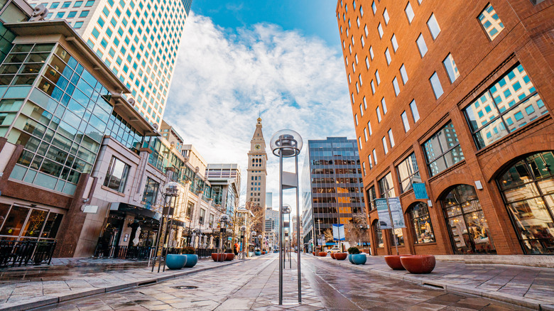 Buildings in Downtown Denver on a clear day