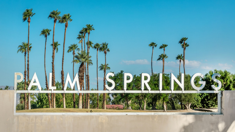 The Palm Springs sign