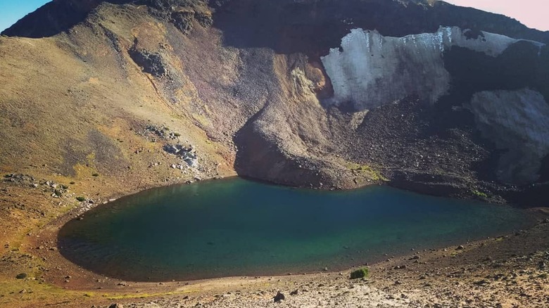 A close up of Legore Lake in Oregon Wallowa Mountains