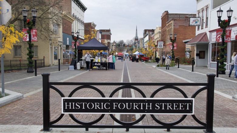 Historic Fourth Street in Huntingburg, IN