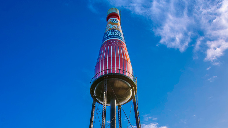 World's largest catsup bottle in Collinsville, Illinois