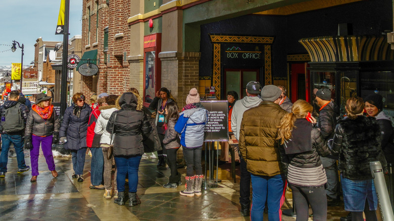 Park City, Utah marquee presenting Sundance Film Festival