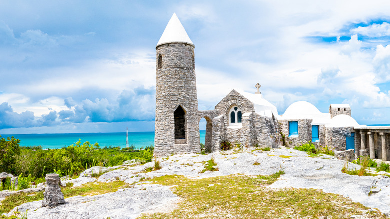 View of the Hermitage atop Mount Alvernia on Cat Island