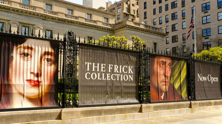 Banners outside the museum indicate it has reopened