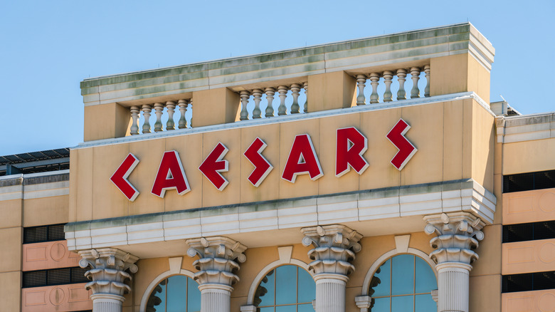 Caesars' Roman-themed facade in Atlantic City