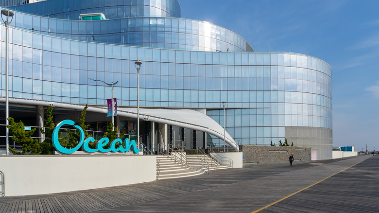 The beachfront entrance to the Ocean Casino Resort in Atlantic City