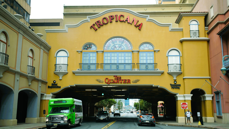 The entrance to the Tropicana Atlantic City and The Quarter