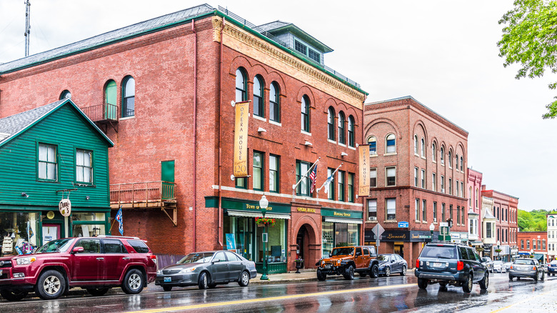 Brick exterior of Camden Opera House