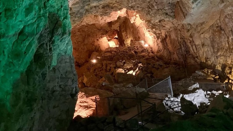 The interior of the Grand Canyon Caverns