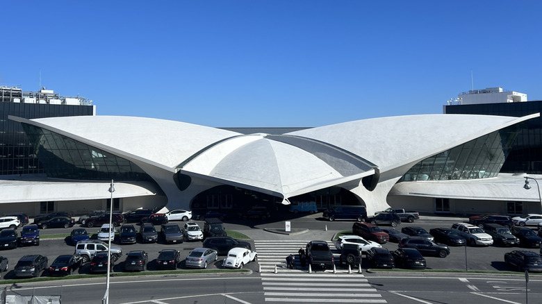 The exterior of Terminal 5 at JFK International Airport