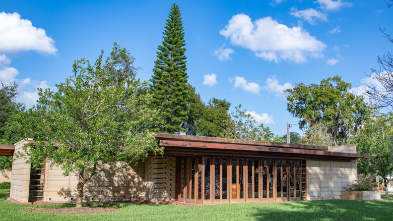 The Frank Lloyd Wright Usonian House in Lakeland, Florida, at Florida Southern College