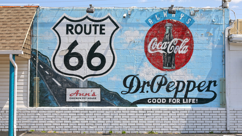 Route 66 mural in Oklahoma