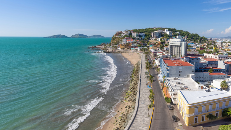 View of Mazatlán Malecón from above