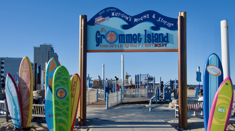 JT's Grommet Island Beach Park on Virginia Beach Boardwalk