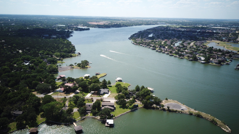 Brazos River Bend as seen in an aerial shot