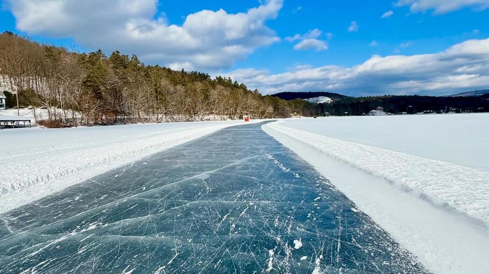 The Longest Wild Ice Skating Trail In America Is A Gorgeous Lake