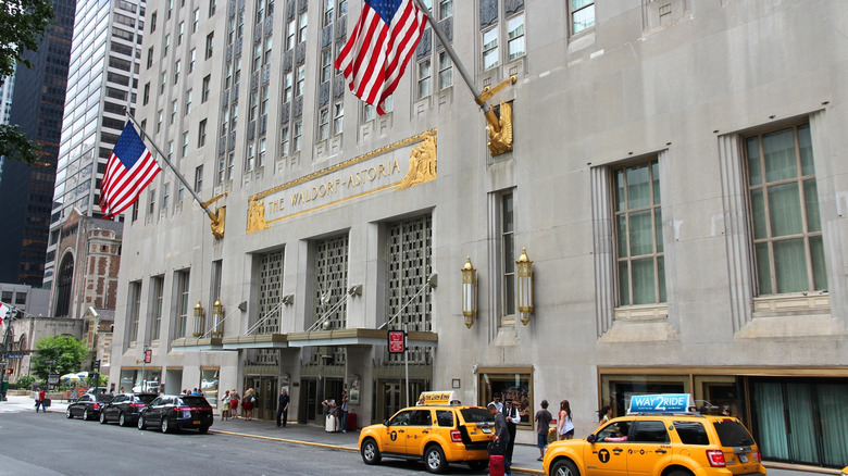 The Waldorf Astoria luxury hotel in New York City