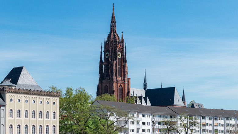 A shot of the historic dome of St. Bartholomew Cathedral.