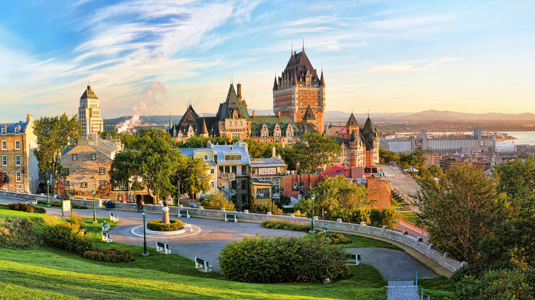 View of Quebec City and the Fairmont Le Château Frontenac
