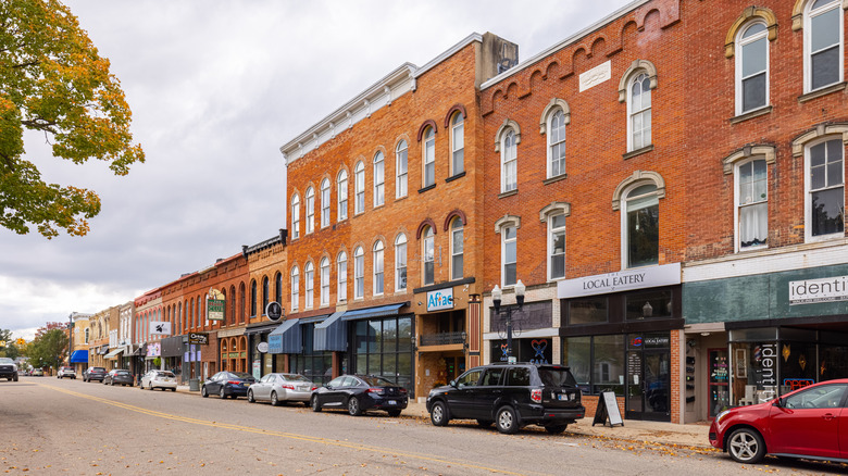 Historic buildings in downtown Hillsdale