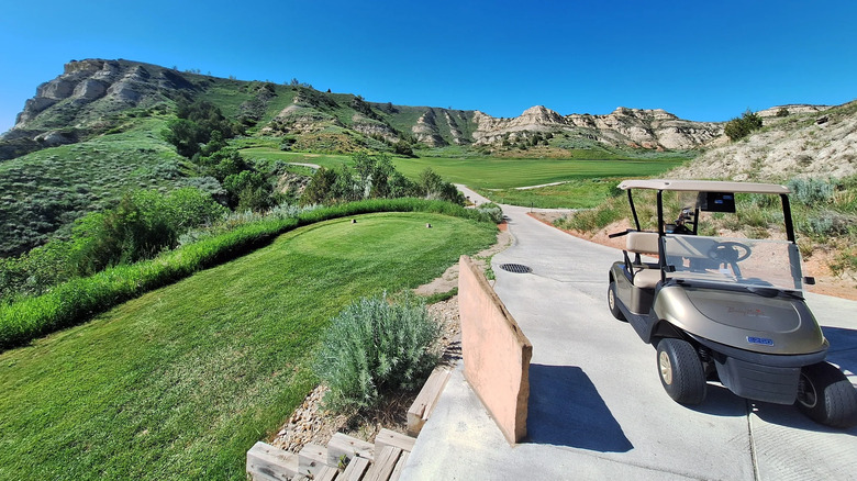 Bully Pulpit Golf Course set within the Badlands of North Dakota