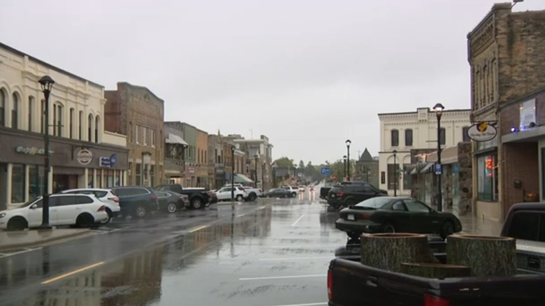 Downtown Main Street in West Bend, Wisconsin