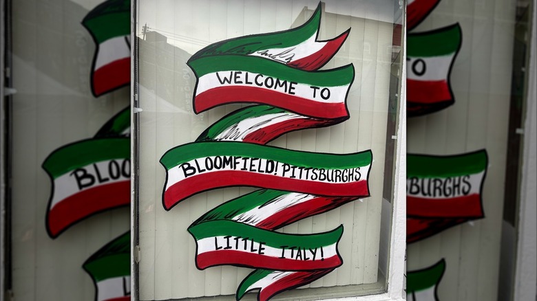 A welcome sign of Pittsburgh's Little Italy