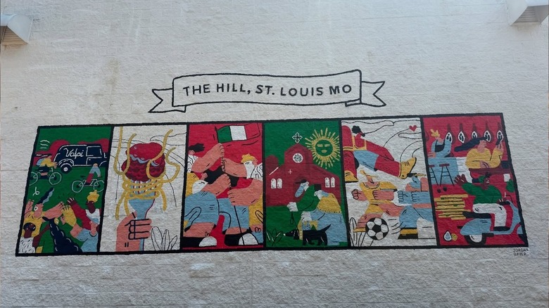 A mural in The Hill, St. Louis, MO