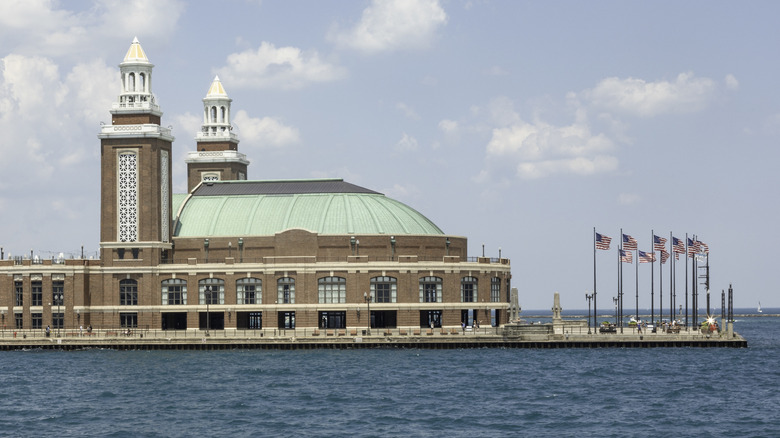 The historic headhouse building of Navy Pier in Chicago