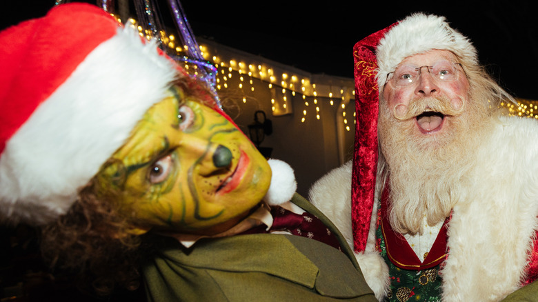 Santa Claus and The Grinch